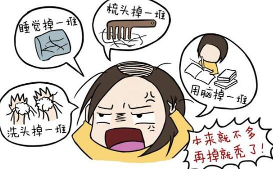 薅一下头发看会掉几根